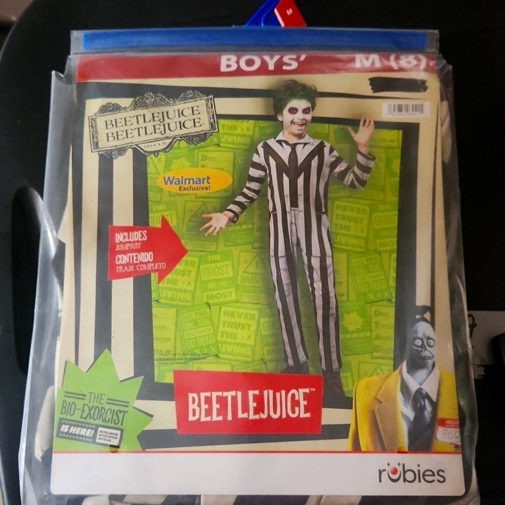 Beetlejuice Costume Boys Size 8